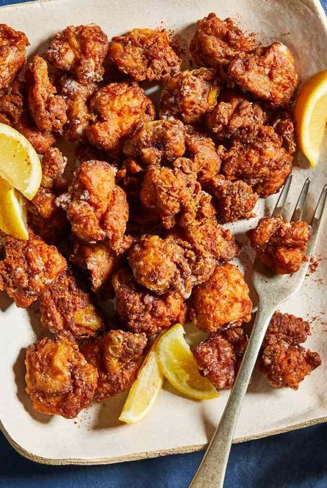 Tori Karaage, Fried Ginger, Karaage Recipe, Karaage Chicken, Chicken Karaage, Bowl Ideas, Lemon Potatoes, One Pot Dinners, Potato Starch