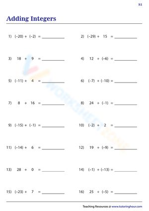 Let's add a touch of fun with this adding integers worksheet right now! #Grade-6 #Grade-7 #Grade-8 #Grade-9 Adding Integers Worksheet, Adding Integers, Integers Worksheet, Grade 9, Grade 7, Grade 8, Grade 6, Right Now, Let It Be