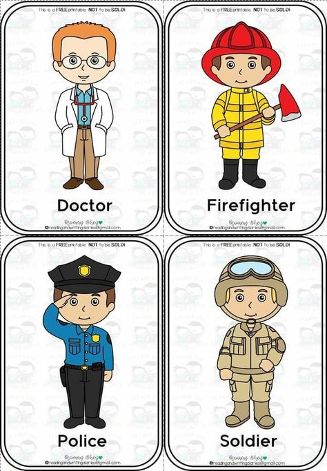 Our Helpers Chart For Kids, Occupation Flashcards, Community Helpers For Kids, Community Helpers Printables, Community Helpers Preschool Crafts, Sequencing Activities Kindergarten, Community Helpers Preschool Activities, Community Helpers Worksheets, Community Helpers Theme