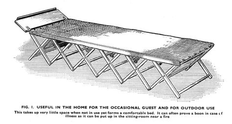 Plans: A Folding Campaign Bed Campaign Furniture Plans, British Campaign Furniture, Camp Bed, Dresser Plans, Portable Furniture, Woodworking Apron, Viking House, Campaign Furniture, Bed Wood