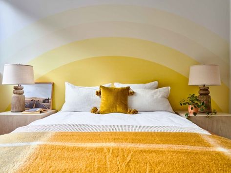 Sunset Paint, Resource Furniture, Sun Day, Yellow Room, Yellow Bedroom, Redecorate Bedroom, Office Outfit, Design Office, Bedroom Paint