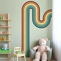 Rainbow Boys Room, Rainbow Room Decor, Pastel Rainbow Wall, Rainbow Baby Nursery, Decal Wallpaper, Wall Decor Colorful, Wallpaper For Kids, Rainbow Wall Decal, Rainbow Road