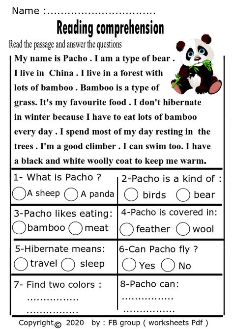 KINDERGARTEN AND PRIMARY READING COMPREHENSION FILES There are 9 parts about Reading Comprehension Passages for little and sweet kindergarten kids. They contain simple sentences and beautiful pictures. The kids will love to work with them . Download PDF at https://www.elrawyy.com/2020/04/download-free-9-reading-comprehension.html Reading Comprehension Posters, Reading Practice Worksheets, Reading Skills Worksheets, Instructional Activities, Free Reading Comprehension Worksheets, 2nd Grade Reading Worksheets, 8th Grade Reading, Teaching Worksheets, Reading Comprehension For Kids