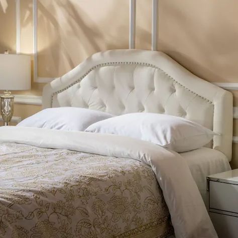 Buy Headboards Online at Overstock | Our Best Bedroom Furniture Deals White Upholstered Headboard, Iron Headboard, Queen Upholstered Headboard, Bed Hardware, Murphy Wall Beds, Tufted Upholstered Headboard, Full Headboard, Velvet Headboard, Fabric Headboard