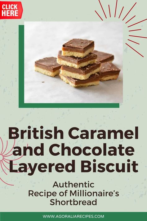 Indulge in the decadence of Millionaire's Shortbread – a crumbly shortbread base, luscious homemade caramel, and a thick layer of dark chocolate on top. 🍫✨ This ultimate sweet treat from Scotland takes the classic caramel shortbread to new heights, creating a mouthwatering experience that simply melts in your mouth. Elevate your dessert game with this irresistible trio of flavors! 🏴󠁧󠁢󠁳󠁣󠁴󠁿🍪 #MillionairesShortbread #DecadentTreats #SweetIndulgence Millionaire Shortbread Recipe, Millionaire's Shortbread, Easy Bar Recipes, Caramel Shortbread, Millionaire Shortbread, British Recipes, Shortbread Recipes, Chocolate Topping, Homemade Caramel