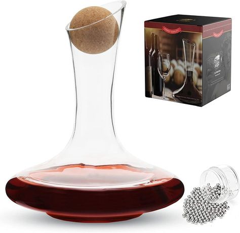 Le Portteus Red Wine Decanter Set Cork Ball, Red Wine Decanter, Wine Decanter Set, Carafe Set, Wine Aerator, Wine Carafe, Decanter Set, Crystal Decanter, Heart Shaped Sunglasses