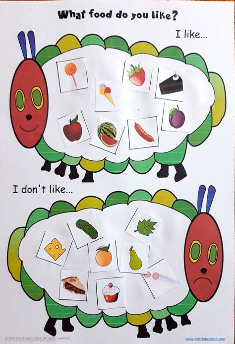 The Very Hungry Caterpillar – Activity Pack – Worksheets, Crafts, Games image and visual related images Caterpillar Activity, The Very Hungry Caterpillar Activities, Hungry Caterpillar Craft, Hungry Caterpillar Activities, Caterpillar Craft, Food Vocabulary, Insects Theme, Author Studies, The Very Hungry Caterpillar