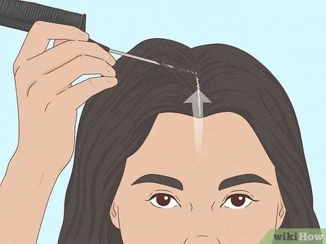 4 Easy Ways to Style Middle Part Hair - wikiHow Style Middle Part Hair, Middle Part Bangs, Middle Part Hair, Part Hair, Middle Part Hairstyles, Center Part, Step By Step Hairstyles, Trendy Hairstyle, Middle Parts