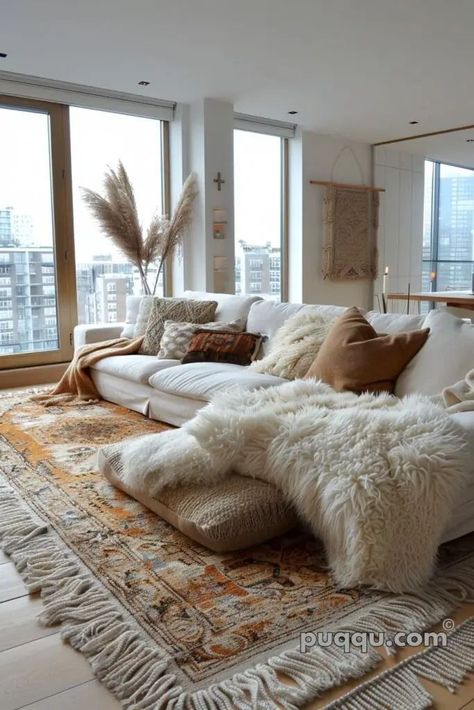 Bohemian Rooms, Apartment Ideas Living Room, Neutral Boho, Elegant Sofa, Beautiful Sofas, Scandinavian Interior Design, Minimalist Furniture, Chic Home Decor, Scandinavian Interior