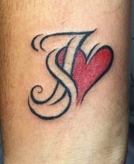 Sj Tattoo Designs, J Stylish Letter, Sj Letter Images, J S Logo Design, S J Letter Design Love, J And S Letters Love, Letter J Tattoo Ideas Initials, J S Wallpaper, J With A Heart Tattoo