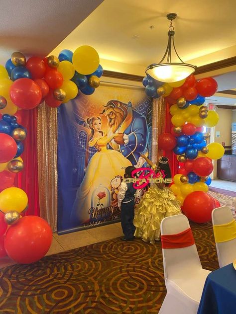 Beauty and The Beast Birthday Party Ideas | #birthday Belle Birthday Party Decorations, Birthday Beauty And The Beast, Beauty And The Beast Cake Birthdays, Beauty And The Beast Birthday, Belle Birthday Party, Beauty And Beast Birthday, Beauty And The Beast Theme, Princess Birthday Party Decorations, Belle Birthday