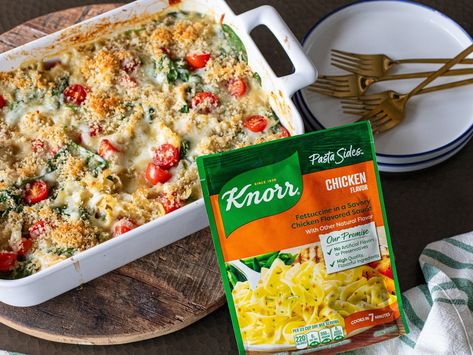 Knorr Chicken Florentine Pasta Bake Knorr Chicken Pasta Recipes, Recipes Using Knorr Pasta Sides, Knorr Recipes Chicken, Knorr Pasta Sides, Florentine Pasta, Chicken Florentine Pasta, Chicken Florentine Recipe, Knorr Recipes, Florentines Recipe