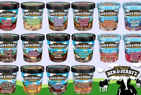 Ben & Jerry’s makes some of America’s favorite ice cream, in dozens of fun and creative flavors. The company is constantly on the lookout for new flavor trends and is always innovating, even going so far as to hire “flavor gurus” to devise brand-new ice creams for them. Winter Brownies, Ice Cream Flavors List, Mint Coffee, Organic Cake, Butter Mints, Jonah Hill, Frozen Yoghurt, Love Ice Cream, Ben And Jerrys