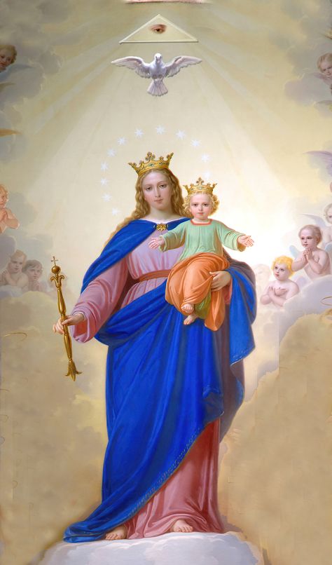 Mama Mary Images, Saint John Bosco, Mary Help Of Christians, John Bosco, Catholic Symbols, St John Bosco, Roman Church, Blessed Mary, Images Of Mary