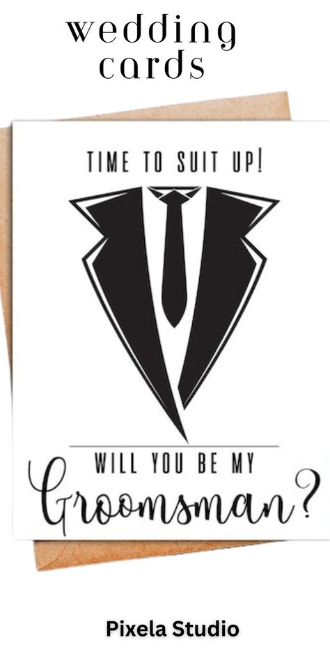 Groomsman Proposal Card - Best Man Gift - Wedding Party Favors - Usher Proposal - Will You Be My Best Man? Funny Groomsman Card Funny Best Man Proposal, Groomsman Info Card, Will You Be My Best Man Card, Be My Groomsman Card, Groomsman Invite, Custom Bottle Labels, Groomsman Card, Bachelor Party Favors, Free Printable Cards