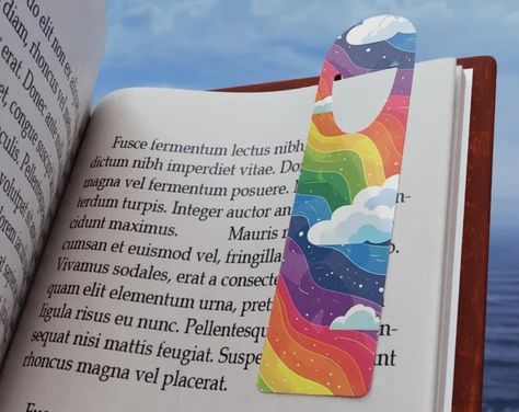 OddHillFamily - Etsy Gifts For Book Readers, Book Marker, Rainbow Clouds, Bookmarks For Books, Reading Adventure, Cute Bookmarks, Diy Bookmarks, Book Markers, Rainbow Cloud