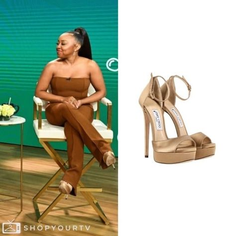 Good Morning America: February 2024 Quinta Brunson’s Platforms Quinta Brunson Style, Quinta Brunson, Morning Show, Good Morning America, Today Show, Good Morning, Fashion Looks, Tv Shows, Tv