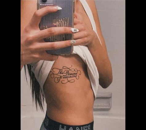 The Divine Feminine Tattoo, Divine Feminine Tattoo, Feminine Tattoo, The Divine Feminine, Discreet Tattoos, Feminine Tattoos, A Tattoo, The Divine, Divine Feminine