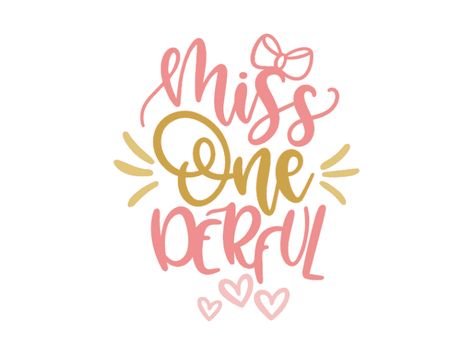 Free miss onderful svg file for your creative baby girl projects. This free svg file is perfect for things such as clothes, home decor and more DIY's where you want to show how wonderful your little one year old is. #babygirl #freesvg First Birthday Svg Free, Miss Onederful, Bday Wishes, Birthday Signs, Cricut Baby, Idee Cricut, Diy Cake Topper, Vinyl Printing