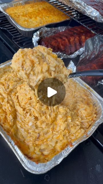 Richard Hagen on Instagram: "Smoked Cheesy Potatoes 

30 oz Frozen Hash Browns
16oz Grated Cheddar Cheese 
1/2 Onion Diced 
8oz Deans French Onion Dip 
1 Can Cream of Chicken Soup 
BBQ seasoning overtop 

#SmokedCheesyPotatoes #CheesyPotatoes #Delicious #EasyRecipes #Yum #Tasty #richardeats" Smoked Hashbrown Casserole, Smoked Cheesy Potatoes, Chessy Potatoes, Frozen Hash Browns, Smoked Potatoes, Frozen Potatoes, French Onion Dip, Potato Hash, Bbq Seasoning