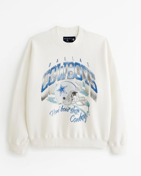 Off White Sweatshirt, Men's Tops, Workout Sweatshirt, Carolina Panthers, Crew Sweatshirts, Kansas City Chiefs, White Sweatshirt, Dallas Cowboys, Casual Wardrobe