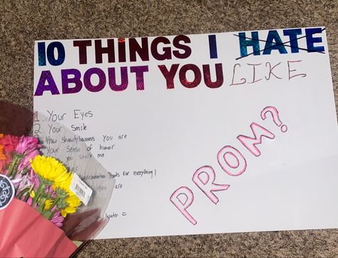 10 Things I Love About You Promposal, Hoco Proposals Ideas 10 Things I Hate About You, 10 Things I Hate About You Hoco Proposal, 10 Things I Hate About You Poster Hoco, 10 Things I Hate About You Prom, Movie Promposal, 10 Things I Hate About You Promposal, Taylor Promposal, Prom Posters Proposal Taylor Swift