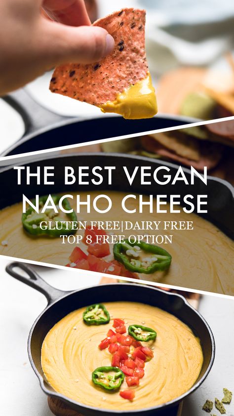 Vegan Nacho Cheese - Make It Dairy Free Gluten Free Nacho Cheese Sauce, Dairy Free Nacho Cheese, Vegan Nut Free Queso, Vegan Nacho Cheese Nut Free, Vegan Nacho Cheese Sauce, Vegan Bean Burger, Vegan Nacho Cheese, Nachos Cheese Recipe, Vegan Muscle