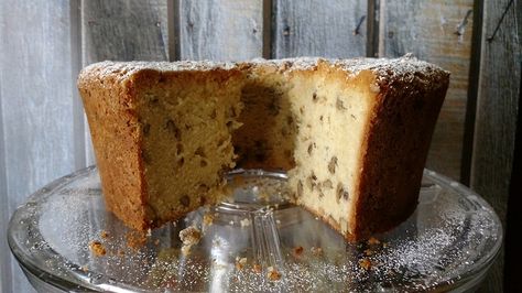 Black Walnut Pound Cake Recipe, Black Walnut Pound Cake, Walnut Pound Cake Recipe, Walnut Pound Cake, Black Walnuts Recipes, Black Walnut Cake, Moist Pound Cake, Nut Cake, Banana Walnut Bread