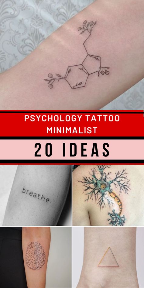 Embrace the essence of psychology with minimalist tattoos that resonate with men seeking profound symbolism. Our carefully curated collection features designs that encapsulate the depth of the human mind. Whether you're drawn to symbols that reflect inner journeys or concepts that embody the complexities of thought, our collection offers a canvas for expressing psychological themes in a minimalist form. Psychology Tattoo, Resilience Tattoo, Journey Tattoo, Meaningful Symbol Tattoos, Meaning Tattoos, Tattoos Aesthetic, Brain Tattoo, Healing Symbols, Awareness Tattoo