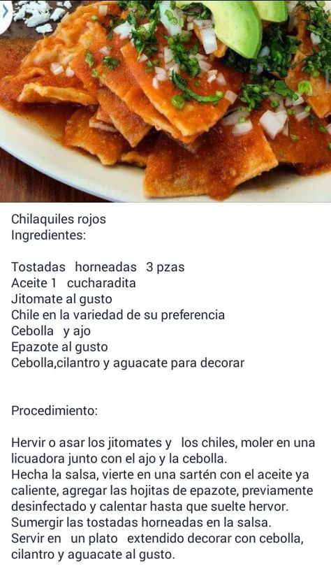 Chilaquiles rojos Red Chilaquiles Recipe, Easy Chilaquiles Recipe, Best Sauce Recipe, Chilaquiles Recipe, Mexican Salsa Recipes, Red Enchiladas, Gelatin Recipes, Mexican Salsa, Salsa Recipes