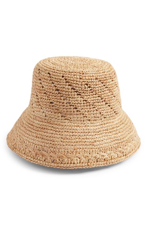 Raffia Bucket Hat, Floppy Sun Hat, Pretty Summer Dresses, The Last Straw, Raffia Hat, Floppy Sun Hats, Woven Raffia, Weave Pattern, Summer Projects