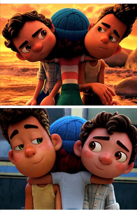 Luca X Giulia, Luca And Alberto, Luca Movie, Luca Pixar, Luca Disney, Lucas Movie, Gay Fish, Disney Pixar Movies, Cute Disney Pictures