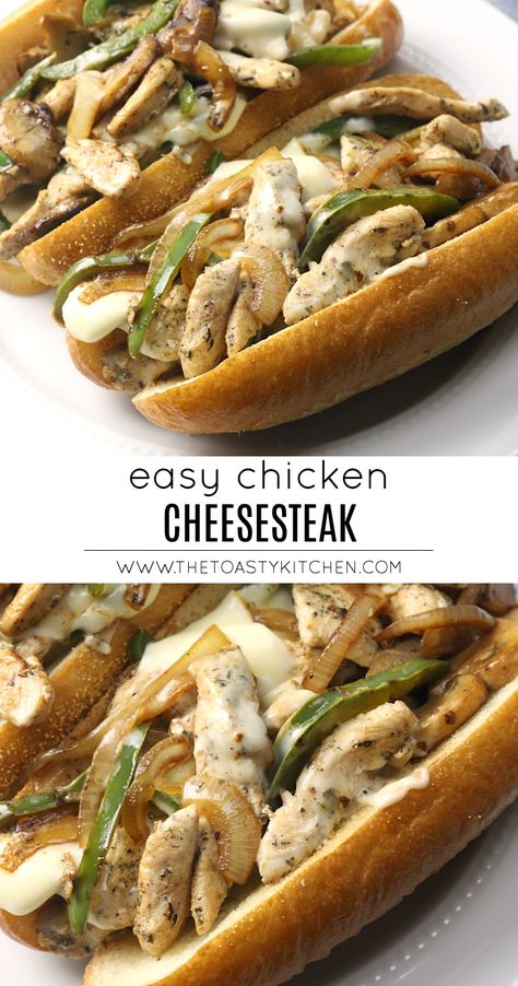 Best Ever Chicken Cheesesteak Recipe #chickencheesesteak #chicken #cheesesteak #recipe #cheese #homemade #sandwichrecipe #comfortfood Chicken Philly Cheese Steak, Chicken Cheesesteak Recipe, Chicken Philly Cheesesteak, Cheesesteak Sandwiches, Chicken Cheesesteak, Philly Cheese Steak Sandwich, Cheesesteak Sandwich, Camping Meal Planning, Steak Sandwich Recipes