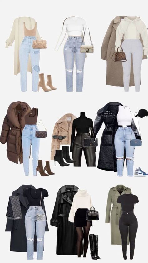 College Capsule Wardrobe, Create A Wardrobe, College Wardrobe, Stylish Winter Outfits, Winter Fashion Outfits Casual, Mode Ootd, Elegantes Outfit, Cute Everyday Outfits, Looks Chic