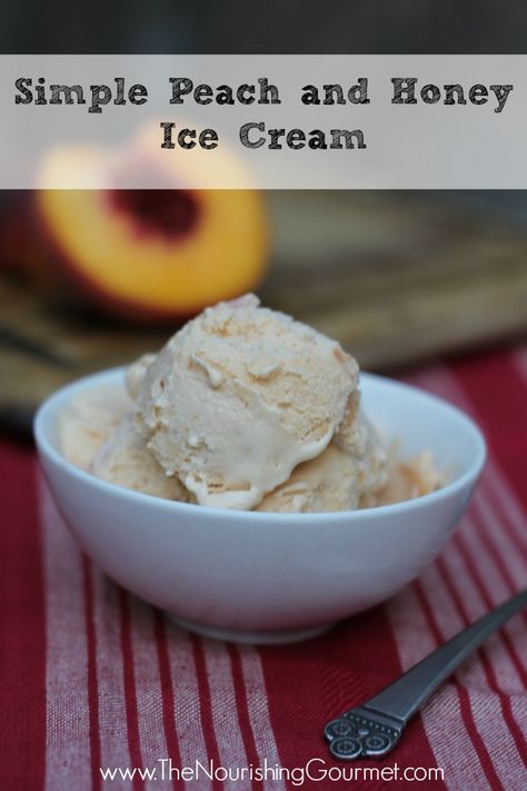 Nectarine Ice Cream, Roasted Nectarines, Peach Ice Cream Recipe, Homemade Peach Ice Cream, Gelato Flavors, Honey Ice Cream, Peach Ice Cream, Frozen Dessert Recipe, Baking With Honey