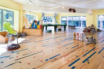 Reclaimed gym floor Wide Plank Wood Flooring, Hardwood Flooring Ideas, Green Gym, Hall Flooring, Gym Floor, Installing Hardwood Floors, Wood Floors Wide Plank, School Gym, House And Home