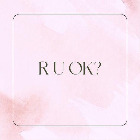 Today is R U OK?Day, but any day is a good day to have a meaningful check in on the people you care about. How do you ask R U OK? Try are you okay? or how are you? Be present and genuinely listen to the response. Not just today, but any day. My DM’s are always open so if you need someone to talk to please reach out. You can find conversation tips and more information at @ruokanyday You Okay?, R U Ok Day, Conversation Tips, R U Ok, Are You Ok, Are You Okay, Need Someone, Check In, Good Day