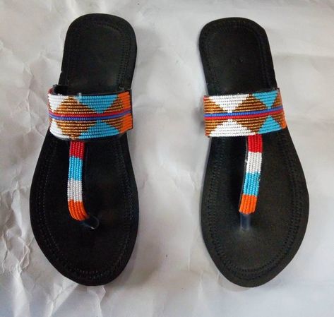 Leather Chappals, Beaded Leather Sandals, African Sandals, Beaded Shoes, Leather Sandals Handmade, Handmade Sandals, Closed Toe Sandals, Beautiful Sandals, Beaded Sandals