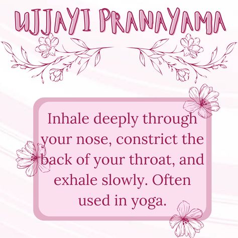 Ujjayi pranayama helps with mental clarity and focus while promoting relaxation through slow, deep breathing with a constricted throat sound. #breathing #relaxation #focus #stressmanagement Ujjayi Pranayama, Deep Breathing, Wellness Routine, Mind Body And Spirit, Mindfulness Practice, Pranayama, Mental Clarity, Mind Body, Natural Remedies