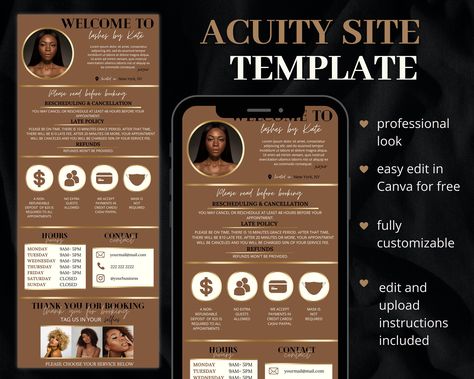 Acuity Scheduling Template, DIY Booking Site Template, Acuity Site Design, Lash Tech, Hair Stylist, Makeup Artist, Squarespace Scheduling Hairstylist Bio Examples, Hair Questions, Scheduling Template, Hair Braider, Cosmetology School, Booking Sites, Lash Tech, Template Site, For Lash