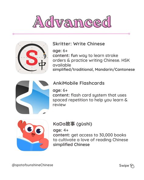 📱9 Best Apps for Kids Learning Chinese: trying the immerse your child in Mandarin Chinese this summer? Here’s an easy way to make learning and reviewing Chinese fun! These apps are categorized by the level of difficulty to make it easy for you to find the right one for your kiddos! 📱Which one is your favorite? 💾 don’t forget to save so you don’t lose this great list! 📱Any other Chinese learning apps you love that I didn’t cover? Share below! Chinese Learning Apps, Iphone Games Apps, Apps For Kids, Learning Chinese, Chinese Learning, Chinese Language Learning, Learn Mandarin, Learning Apps, Iphone Games