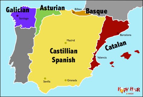 Languages Spoken in Spain Spain Alphabet, Facts About Spain, Spanish Speaking Countries Map, Basic Spanish Phrases Travel, English Sounds, Language Map, Map Of Spain, Asturian, Spain Culture