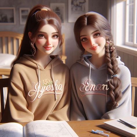 BEST FRIENDS . . #noshipixer #frienshipgoals #2friends #bestfriends #beautifulgirl #namedpz #namepost #nametshirts #foryoupage #fyp #followforfollowback #followｍe #abudhabi #dubai🇦🇪 2 Friend Photos, Two Best Friends Cartoon, Two Best Friends Drawing, 2 Friends Pose, 2 Girls Friendship, Cartoon Best Friends, 2 Besties, Friendship Pics, Dance Wallpaper