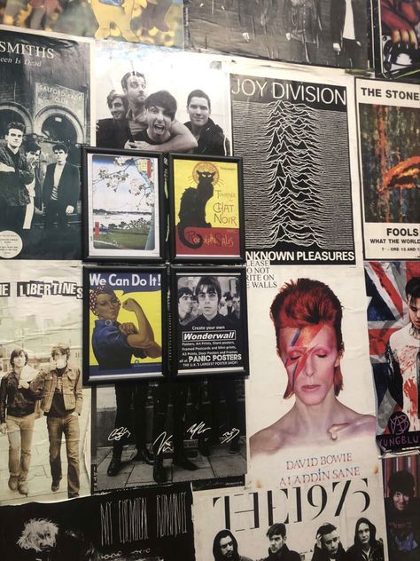 Door Poster, Aladdin Sane, The Libertines, Stone Roses, Salford, Framed Postcards, Joy Division, Large Poster, We Can Do It