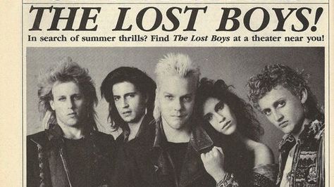 Newspaper clipping Billy Wirth, Lost Boys Movie, The Lost Boys 1987, Alex Winter, Boys Posters, The Lost Boys, The Vampire Chronicles, Vampire Movies, Horror Movie Art