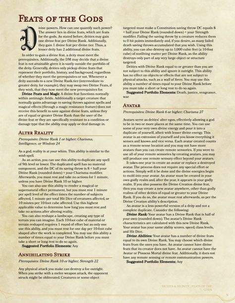 DnD 5e Homebrew — Deities & Divinity by impersonater Dnd Feats, Homebrew Setup, Making Beer, Dnd Stats, Beer Making, Dungeon Master's Guide, Dnd Classes, Dungeons And Dragons Classes, Basic Training