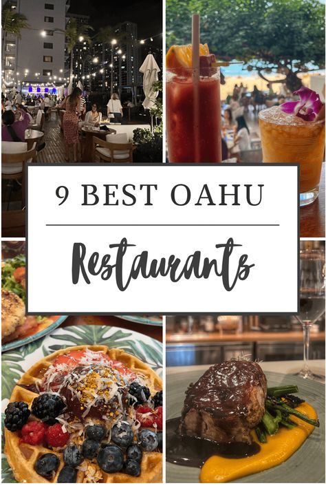 9 Amazing Oahu Restaurants & Bars | Inspire • Travel • Eat Oahu Restaurants, Waikiki Restaurants, Honolulu Restaurants, Oahu Vacation, Oahu Travel, Honolulu Waikiki, Hawaii Food, Visit Hawaii, Hawaii Oahu