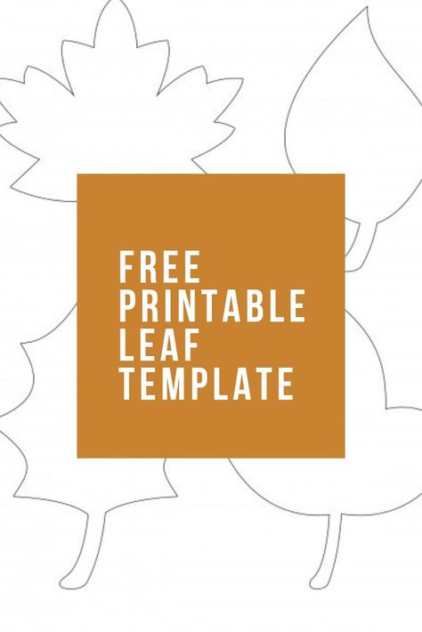 Use this free printable leaf template for fall crafts or to make a Thanksgiving gratitude tree like I did. Happy crafting! #leaftemplate #freeprintable #fallcraft Leaves Template Free Printable, Maple Leaf Template, Leaf Template Printable, Fall Leaf Template, Gratitude Tree, Leaf Printable, Owl Templates, Printable Leaves, Felt Templates