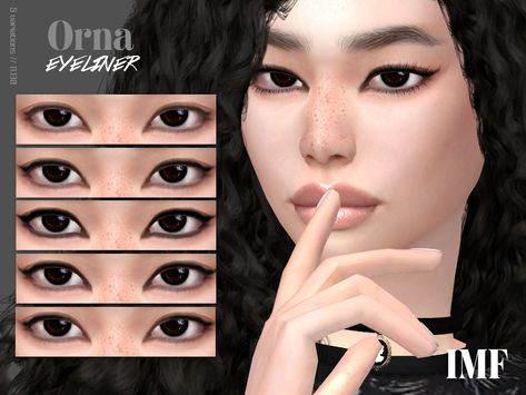 Emo Eyeliner, Sims Makeup, Cc Makeup, Sims 4 Cc Hair, Egirl Makeup, Black Stuff, Makeup Cc, 4 Characters, Sims 4 Cc Makeup