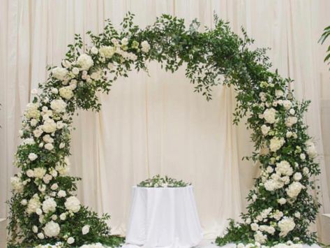 Round Arbor, Wedding Arch, Arbor, Hoop Wreath, Arch, Home Decor, Home Décor